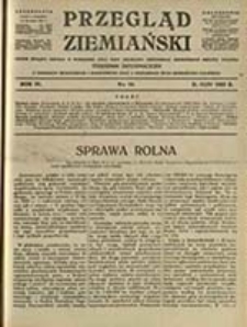 Przegląd Ziemiański : czasopismo informacyjne o sprawach społecznych i zawodowych oraz przejawach życia ziemiaństwa polskiego : wydawnictwo Związku Ziemian w Warszawie oraz Rady Naczelnej Organizacji Ziemiańskich Rzpltej Polskiej / [red. Stanisław Jarkowski]
