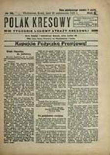 Polak Kresowy : tygodnik ludu polskiego na ziemiach kresowych / pod red. Bolesława Srockiego