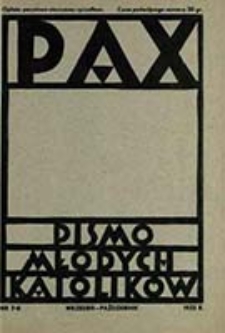 Pax : miesięcznik Porozumienia Akademickich Katolickich Stowarzyszeń