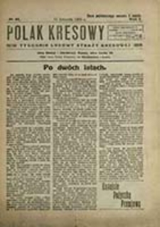 Polak Kresowy : tygodnik ludu polskiego na ziemiach kresowych / pod red. Bolesława Srockiego