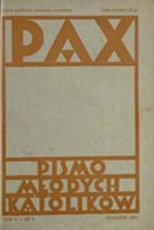 Pax : miesięcznik Porozumienia Akademickich Katolickich Stowarzyszeń