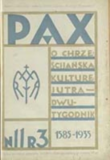 Pax : miesięcznik Porozumienia Akademickich Katolickich Stowarzyszeń