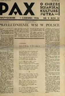 Pax : miesięcznik Porozumienia Akademickich Katolickich Stowarzyszeń