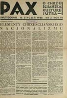Pax : miesięcznik Porozumienia Akademickich Katolickich Stowarzyszeń