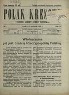 Polak Kresowy : tygodnik ludu polskiego na ziemiach kresowych / pod red. Bolesława Srockiego