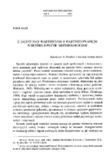 Z badań nad wartościami i wartościowaniem: niekt&oacute;re kwestie metodologiczne.