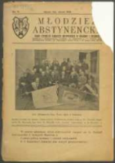 Młodzież Abstynencka. R. 6, Nr 1 (1930)