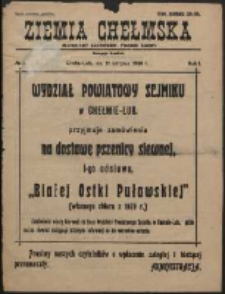 Ziemia Chełmska. R. 1, No. 3 (1929)