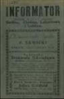Informator Miast Siedlec, Chełma, Lubartowa i Lublina.1927/1928