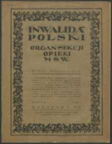 Inwalida Polski R. 1, z. 6 (1919)