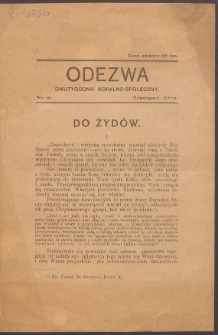 Odezwa. Nr 2 (1919)
