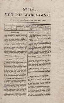 Monitor Warszawski. Nr 134 (1827)