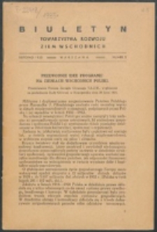 Biuletyn Towarzystwa Rozwoju Ziem Wschodnich.Nr 5 (1935)