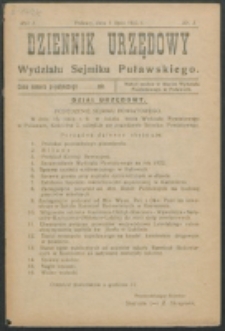 Dziennik Urzędowy Wydziału Sejmiku Puławskiego.R. 1, Nr 3 (1923)