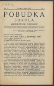 Pobudka Sokola : organ Dzielnicy Wielkopolskiej Związku Towarzystw Gimn. Sokół : miesięcznik Sokolic. R. 3, Nr 2 (1935)