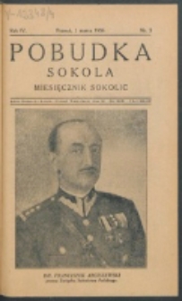Pobudka Sokola : organ Dzielnicy Wielkopolskiej Związku Towarzystw Gimn. Sokół : miesięcznik Sokolic. R. 4, Nr 3 (1936)