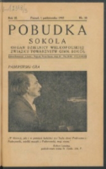 Pobudka Sokola : organ Dzielnicy Wielkopolskiej Związku Towarzystw Gimn. Sokół : miesięcznik Sokolic. R. 3, Nr 10 (1935)