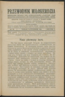 Przewodnik Miłosierdzia : miesięcznik Związku Towarzystw Dobroczynności "Caritas" i Rad Wyższych Kongregacji św. Wincentego à Paulo męskich i żeńskich. R. 5, Nr 10 (1926).