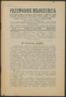 Przewodnik Miłosierdzia : miesięcznik Związku Towarzystw Dobroczynności "Caritas" i Rad Wyższych Kongregacji św. Wincentego à Paulo męskich i żeńskich. R. 4, Nr 5 (1925)