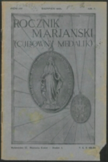 Rocznik Mariański. R. 7, nr 7 (1931)