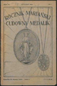 Rocznik Mariański. R. 8, nr 1 (1932)