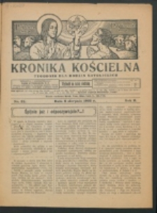 Krakowska Kronika Kościelna R. 2, nr 32 (1922)