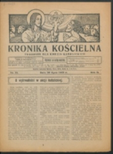 Krakowska Kronika Kościelna R. 2, nr 31 (1922)