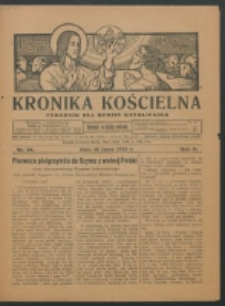 Krakowska Kronika Kościelna R. 2, nr 29 (1922)