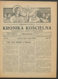 Krakowska Kronika Kościelna R. 2, nr 28 (1922)