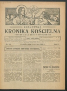 Krakowska Kronika Kościelna R. 2, nr 24 (1922)