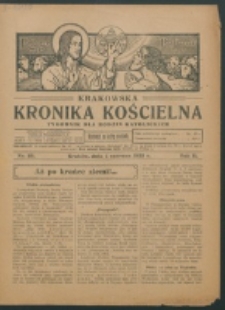 Krakowska Kronika Kościelna R. 2, nr 23 (1922)