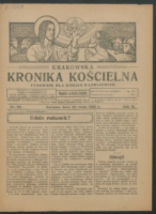 Krakowska Kronika Kościelna R. 2, nr 22 (1922)