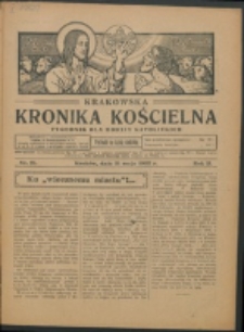 Krakowska Kronika Kościelna R. 2, nr 21 (1922)