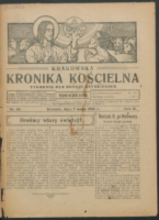 Krakowska Kronika Kościelna R. 2, nr 19 (1922)