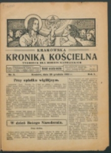 Krakowska Kronika Kościelna. R. 1, nr 5 (1921)