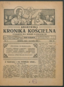Krakowska Kronika Kościelna. R. 2, nr 1 (1922)