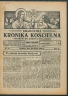 Krakowska Kronika Kościelna R. 2, nr 13 (1922)