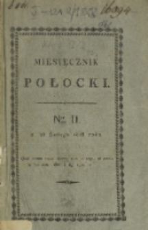 Miesięcznik Połocki T. 1, nr 2 (1818)