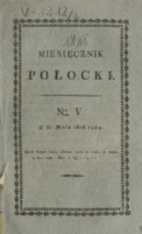 Miesięcznik Połocki T. 2, nr 5 (1818)