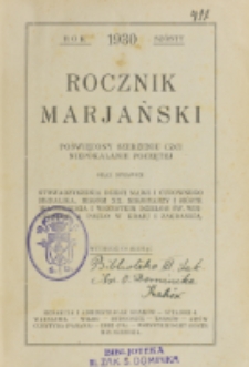 Rocznik Mariański. R. 6 (1930)