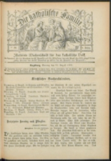 Die Katholische Familie. R. 6, no. 34 (1899)