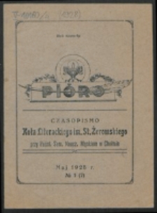 Pióro. R. 4, nr 1 (1928)