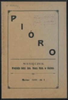 Pióro. R 2, nr 1 (1926)