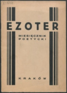 Ezoter. R. 1, z. 1 (1928)