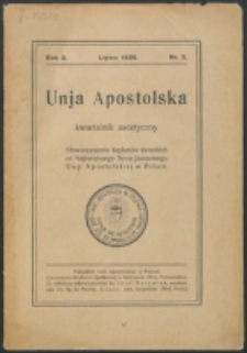 Unio Apostolica. R. 2, nr 3 (1928)