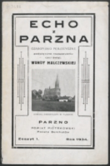 Echo z Parzna. Z. 1 (1934)