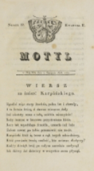 Motyl. Kwartał 2, nr 22 (1 sierpnia 1828)