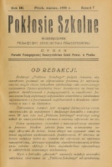 Pokłosie Szkolne. R. 3, z. 7 (1930)