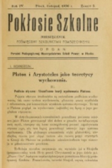Pokłosie Szkolne. R. 4, z. 3 (1930)