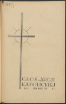 Głos Akcji Katolickiej Archidiecezji Lwowskiej. R. 5, nr 3 (1939)